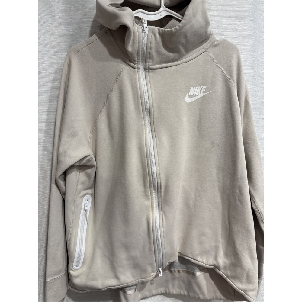 Nike Womens Tech Fleece Full-zip Windrunner Jacket Loose Fit 930757-008 Size XL